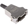 TE Connectivity FMK Series Die Cast Zinc Straight D-Sub Backshell 15 Way Strain Relief FMK2G / 1727040098