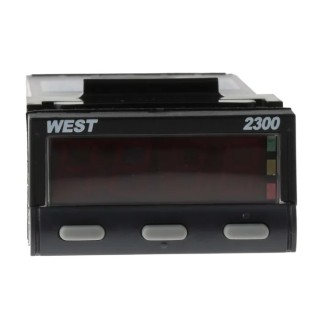 West Instruments N2300 Panel PID Temperature Controller 6 Input, 2 Output Relay SSR 30V dc On-Off N2300Y1213