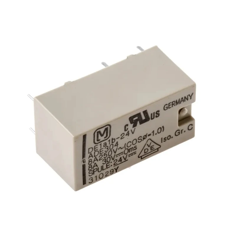 Panasonic DE Series Power Relay PCB Mount DPST Through Hole Terminal Type DE1A1B24D
