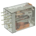 Finder PCB Power Relay 24V AC Coil, 10A Switching Current, 3PDT Contact Configuration 55.33.8.024.0010