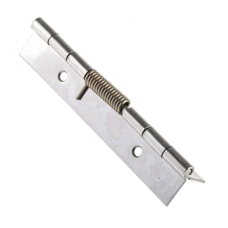 Pinet Raw 304 Stainless Steel Spring Hinge, Screw Fixing, 120mm x 40mm x 1.5mm 71-1-3793