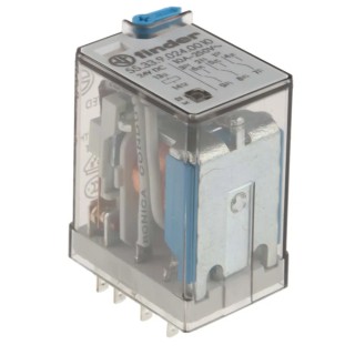 Finder Power Relay 24V DC Coil, 10A Switching Current, 3PDT Contact Configuration 55.33.9.024.0010