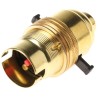 S Lilley & Son Brass GLS Lamp Holder Screw Mount Snap-Fit B22 Base M10 Thread 61mm Length 32mm Width 1413E