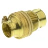 S Lilley & Son Brass GLS Lamp Holder Screw Mount Snap-Fit Base B15 Thread 1/2 in. x 26TPI 3023E
