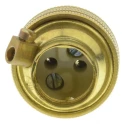 S Lilley & Son Brass GLS Lamp Holder Screw Mount Snap-Fit Base B15 Thread 1/2 in. x 26TPI 3023E