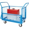 RS PRO Steel 1 Shelf Trolley 2 Fixed and 2 Swivel Rubber Wheels 127 mm, 900 mm Height, 900 mm Length, 600 mm Width 292-4043