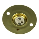 S Lilley & Son Brass GLS Lamp Holder Screw Snap-Fit B22 Base 39mm Length 68.6mm Width 3011E