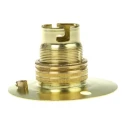 S Lilley & Son Brass GLS Lamp Holder Screw Snap-Fit B22 Base 39mm Length 68.6mm Width 3011E