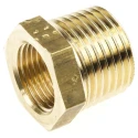 Legris Pneumatic Brass Pipe Fitting BSPT BSPP Reducer Male R 1/2 in to Female G 3/8 in 0163 21 17
