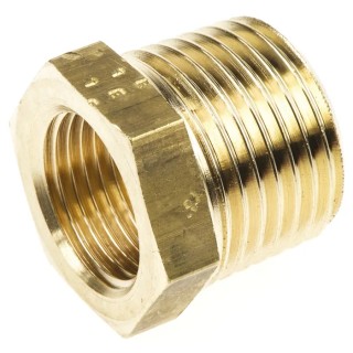 Legris Pneumatic Brass Pipe Fitting BSPT BSPP Reducer Male R 1/2 in to Female G 3/8 in 0163 21 17