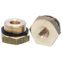 Legris Pneumatic Brass Pipe Fitting Straight Threaded Reducer Male G 3/4 in to Female G 1/4 in 0168 27 13