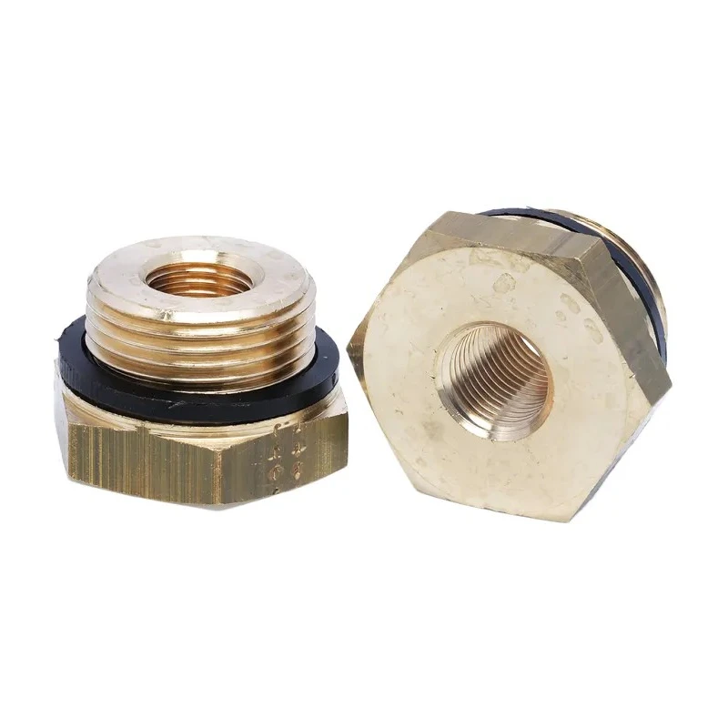 Legris Pneumatic Brass Pipe Fitting Straight Threaded Reducer Male G 3/4 in to Female G 1/4 in 0168 27 13