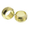 Legris Pneumatic Brass Compression Olive Fitting Female Metric 1/2 in, Operating Temperature 100°C 0124 12 00