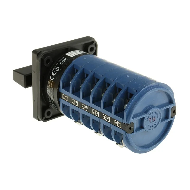 Kraus & Naimer Panel Mount 4 Position 3 Pole 32A Cam Switch 690V C26.A271/GBA001.E