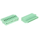 Phoenix Contact MVSTBR 2.5/9-ST-5.08 Series Pluggable Terminal Block, 9-Contact, 5.08 mm Pitch, 1 Row, 12A, 320V 1792317
