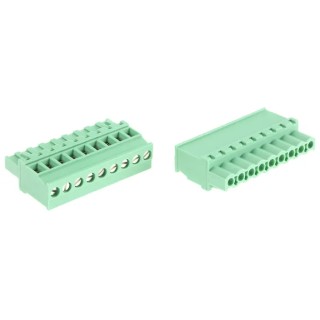 Phoenix Contact MVSTBR 2.5/9-ST-5.08 Series Pluggable Terminal Block, 9-Contact, 5.08 mm Pitch, 1 Row, 12A, 320V 1792317
