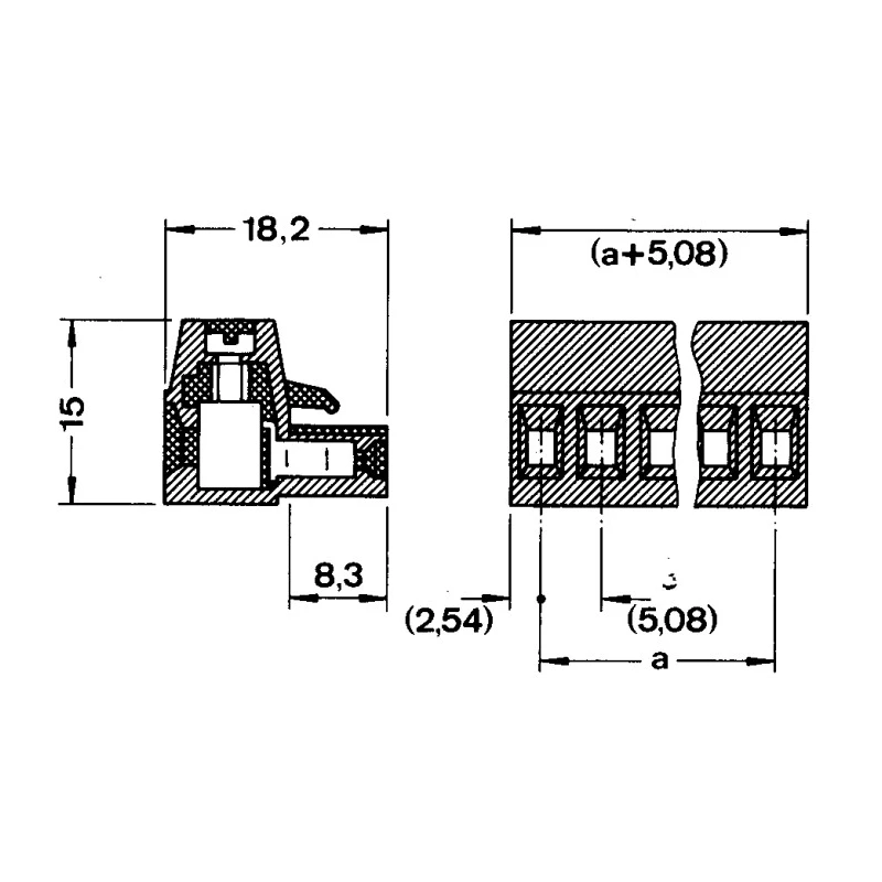 Phoenix Contact MVSTBR 2.5/7-ST-5.08 Series Pluggable Terminal Block, 7-Contact, 5.08 mm Pitch, 1 Row, Screw 1792294