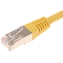 Decelect Cat5 Shielded PVC Jacketed Ethernet Cable, Yellow, 0.5 m, Terminated CR503B05CJN