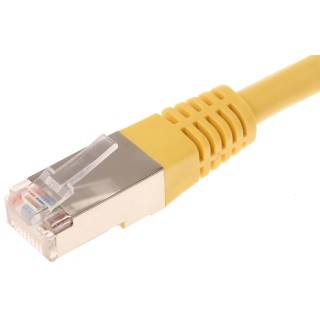 Decelect Cat5 Shielded PVC Jacketed Ethernet Cable, Yellow, 0.5 m, Terminated CR503B05CJN
