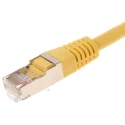 Decelect Cat5 Shielded PVC Jacketed Ethernet Cable, Yellow, 0.5 m, Terminated CR503B05CJN