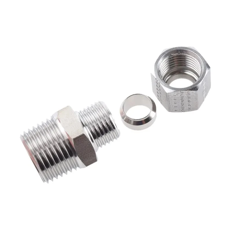 Legris Stainless Steel Pipe Fitting Straight Hexagon Coupler Male BSP 1/2 in 1805 10 21
