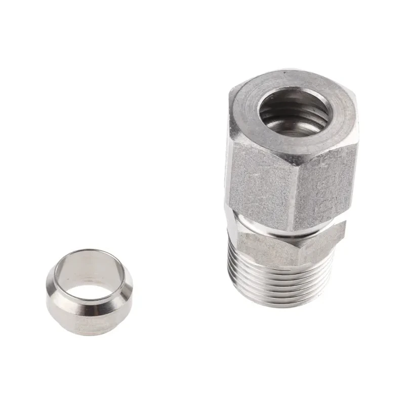 Legris Stainless Steel Pipe Fitting Straight Hexagon Coupler Male BSP 3/8 in 1805 10 17