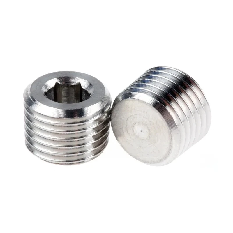 Legris Stainless Steel Pneumatic Fitting Pipe Plug Straight Hexagon Male Threaded 1/4 in 0285 13 00