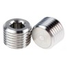 Legris Stainless Steel Pneumatic Fitting Pipe Plug Straight Hexagon Male Threaded 1/4 in 0285 13 00