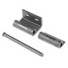 RS PRO Professional Steel Concealed Hinge with Lift Off Pin, 80 mm x 30 mm x 3 mm Model 293-7768