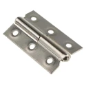 Pinet Nickel Plated Steel Concealed Butt Hinge with Barrel Pin, Screw Fixing, 50 mm x 30 mm x 1.2 mm 293-7825