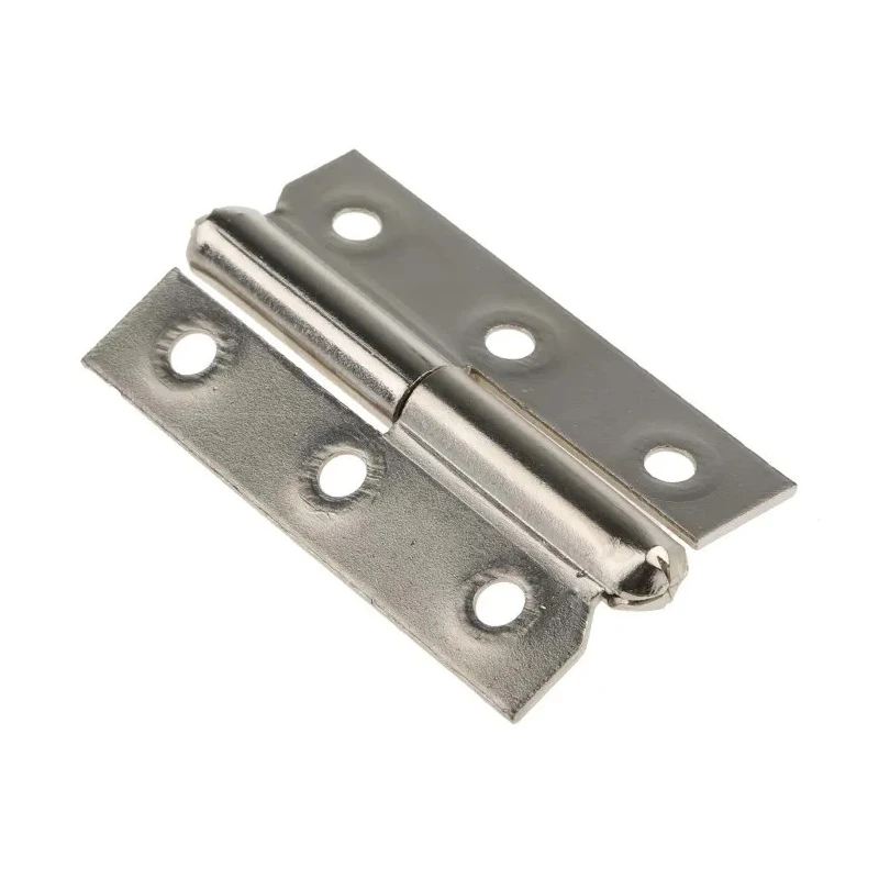 Pinet Nickel Plated Steel Concealed Butt Hinge with Barrel Pin, Screw Fixing, 50 mm x 30 mm x 1.2 mm 293-7825