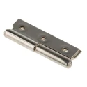 Pinet Nickel Plated Steel Concealed Butt Hinge with Barrel Pin, Screw Fixing, 50 mm x 30 mm x 1.2 mm 293-7825