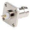 Radiall BNC Series 75 Ω Coaxial Connector Flange Female, Straight Body Solder Termination R142412000