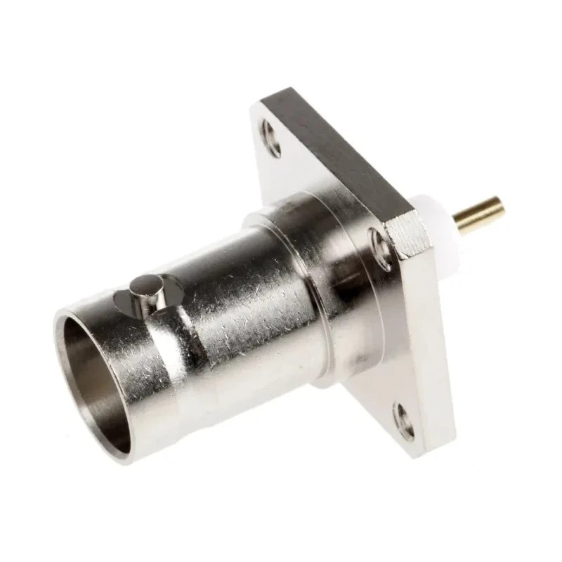 Radiall BNC Series 75 Ω Coaxial Connector Flange Female, Straight Body Solder Termination R142412000