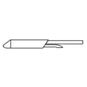Metcal 1.5 mm Straight Conical 10.66 mm Soldering Iron Tip for MX-500 and MX-5000 Systems STDC-105