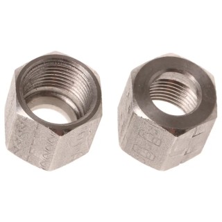 Legris Stainless Steel Pipe Fitting Straight Hexagon Nut Metric Threaded 80 bar 250°C 1810 08 00