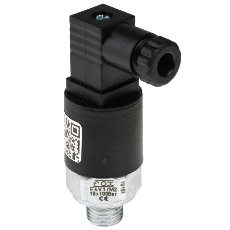 RS PRO Adjustable Pressure Switch NC 10 bar to 100 bar Positive Pressure 250V AC 500mA IP65 Italy 297-0074