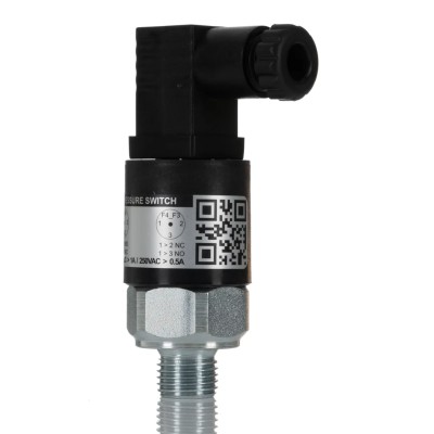 RS PRO Adjustable Double Contact Pressure Switch NC 1 bar to 12 bar 250V AC IP65 297-0052