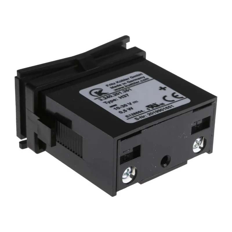 Kubler Electromechanical Panel Mount Hour Counter 8 Digit Height 4mm 10-30 VDC 3.240.201.351