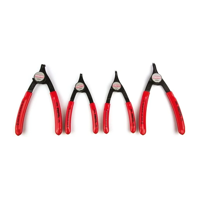 Stanley 4-Piece Convertible Circlip Plier Set Hardened Steel with Air-Cushioned Handles 360C