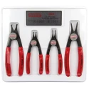 Stanley 4-Piece Convertible Circlip Plier Set Hardened Steel with Air-Cushioned Handles 360C