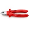 Knipex VDE/1000V Approved Diagonal Side Cutter 180mm with Bevel Cutting Edge 70 07 180