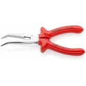 Knipex Long Nose Plier Bent Nose 200mm Overall, Chrome Plated, VDE/1000V Approved 26 27 200