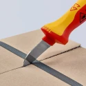 Knipex Cable Knife Insulating Multi-Component Handle VDE/1000V Approved, 190mm Overall Length, 50mm Steel Blade 98 52