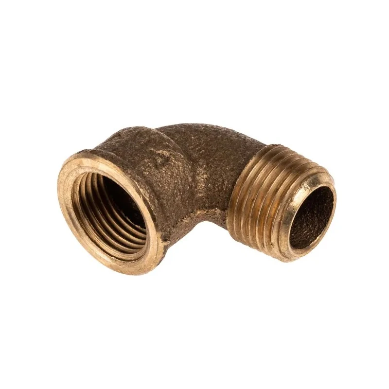 RS PRO Brass 90° Elbow Pipe Fitting Male BSPP 1/2 in to Female BSPP 1/2 in 297-2159