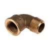 RS PRO Brass 90° Elbow Pipe Fitting Male BSPP 1/2 in to Female BSPP 1/2 in 297-2159