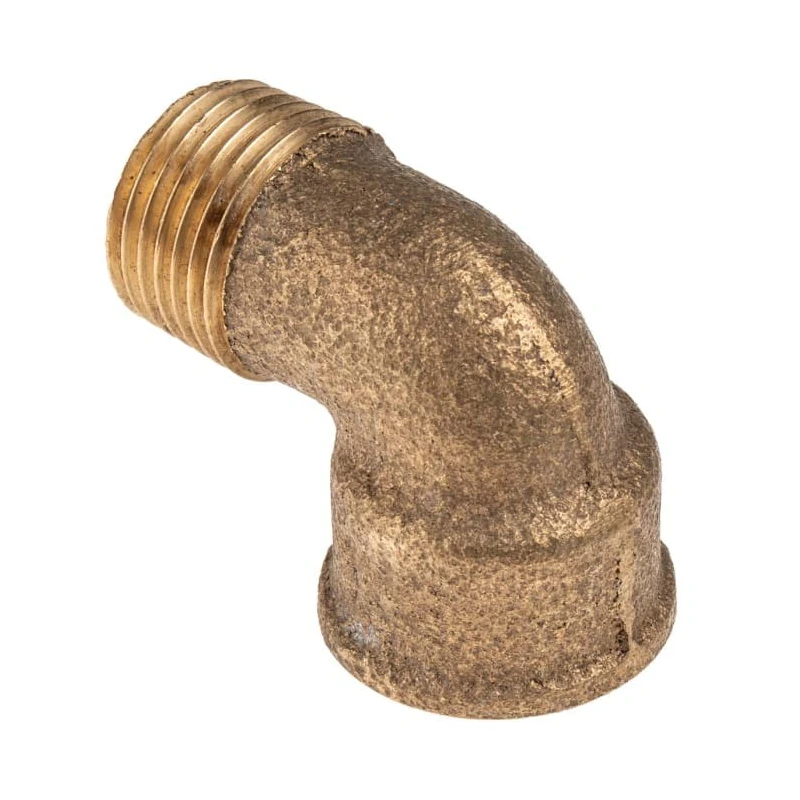 RS PRO Brass 90° Elbow Pipe Fitting Male BSPP 1/2 in to Female BSPP 1/2 in 297-2159