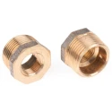 RS PRO Bronze Threaded Fitting Straight Reducer Bush Male BSPT 1 in to Female BSPP 1/2 in 297-2216