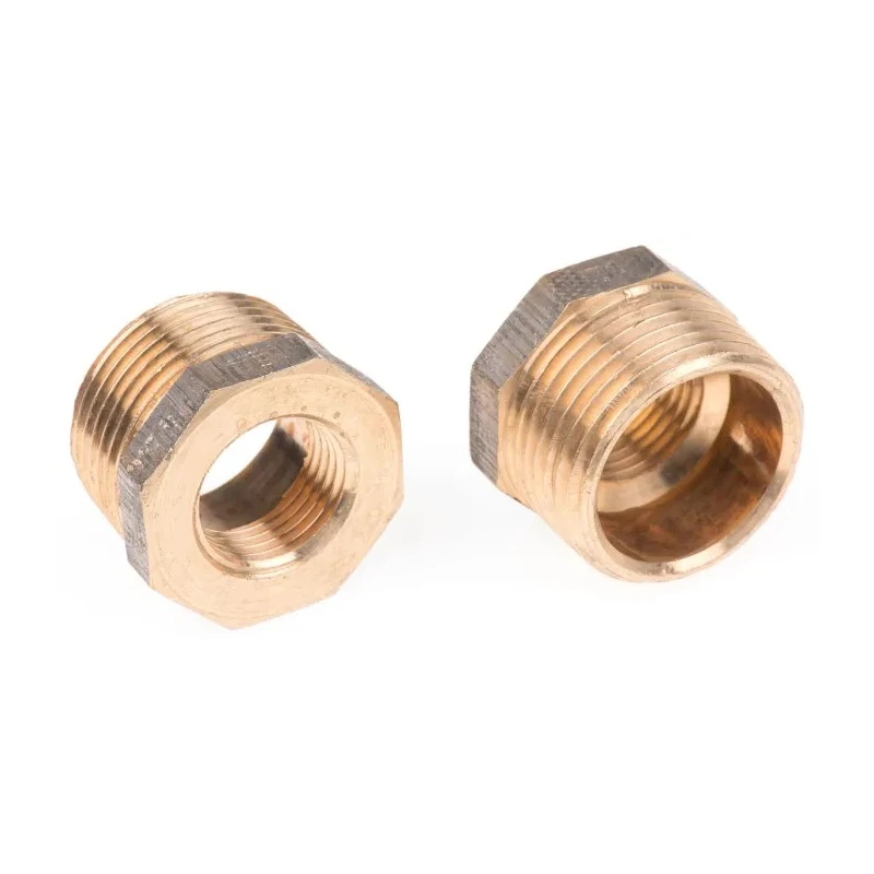 RS PRO Bronze Threaded Fitting Straight Reducer Bush Male BSPT 1 in to Female BSPP 1/2 in 297-2216
