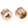 RS PRO Bronze Threaded Fitting Straight Reducer Bush Male BSPT 1 in to Female BSPP 1/2 in 297-2216